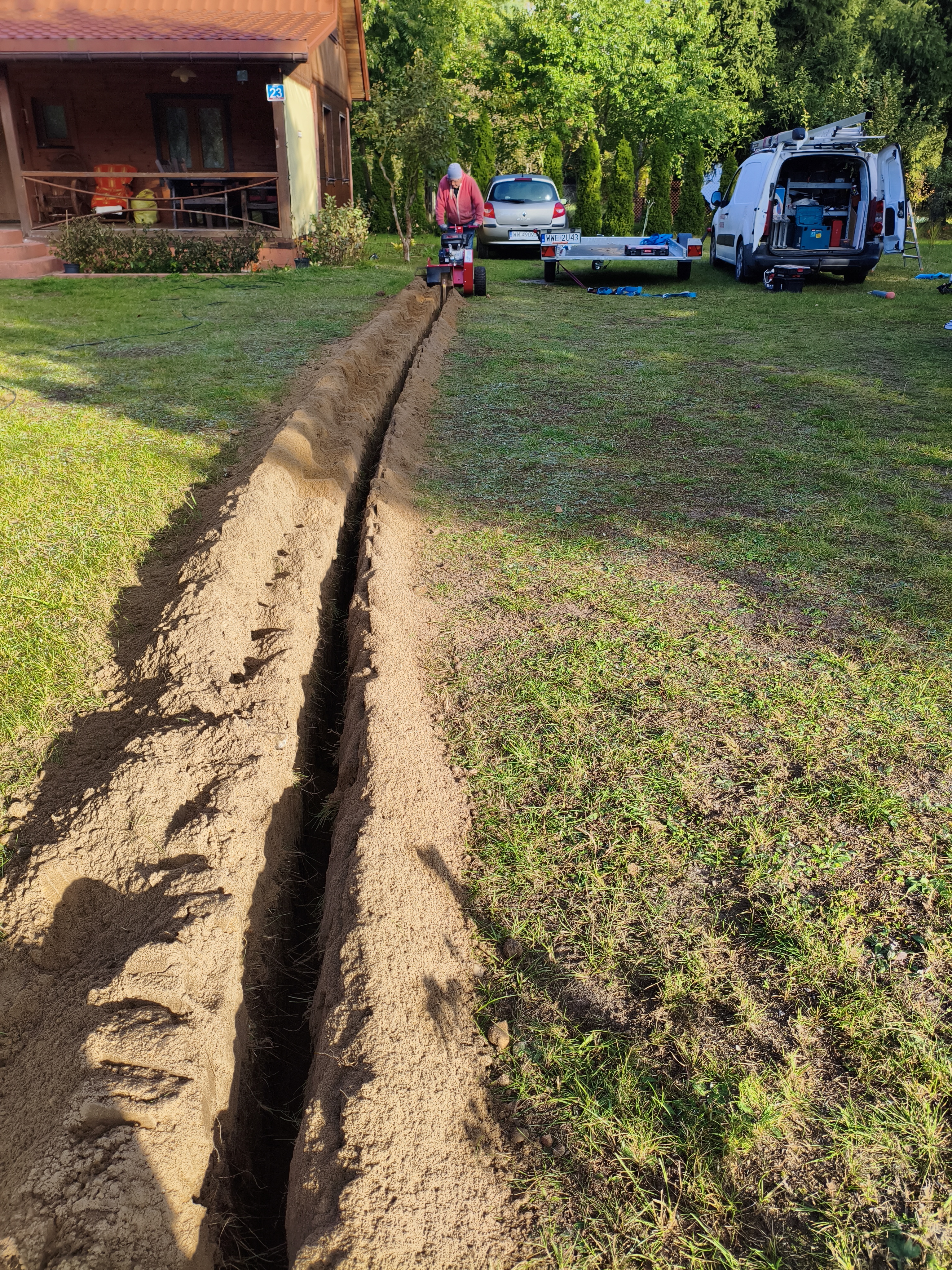 Wykop pod instalacje ziemną